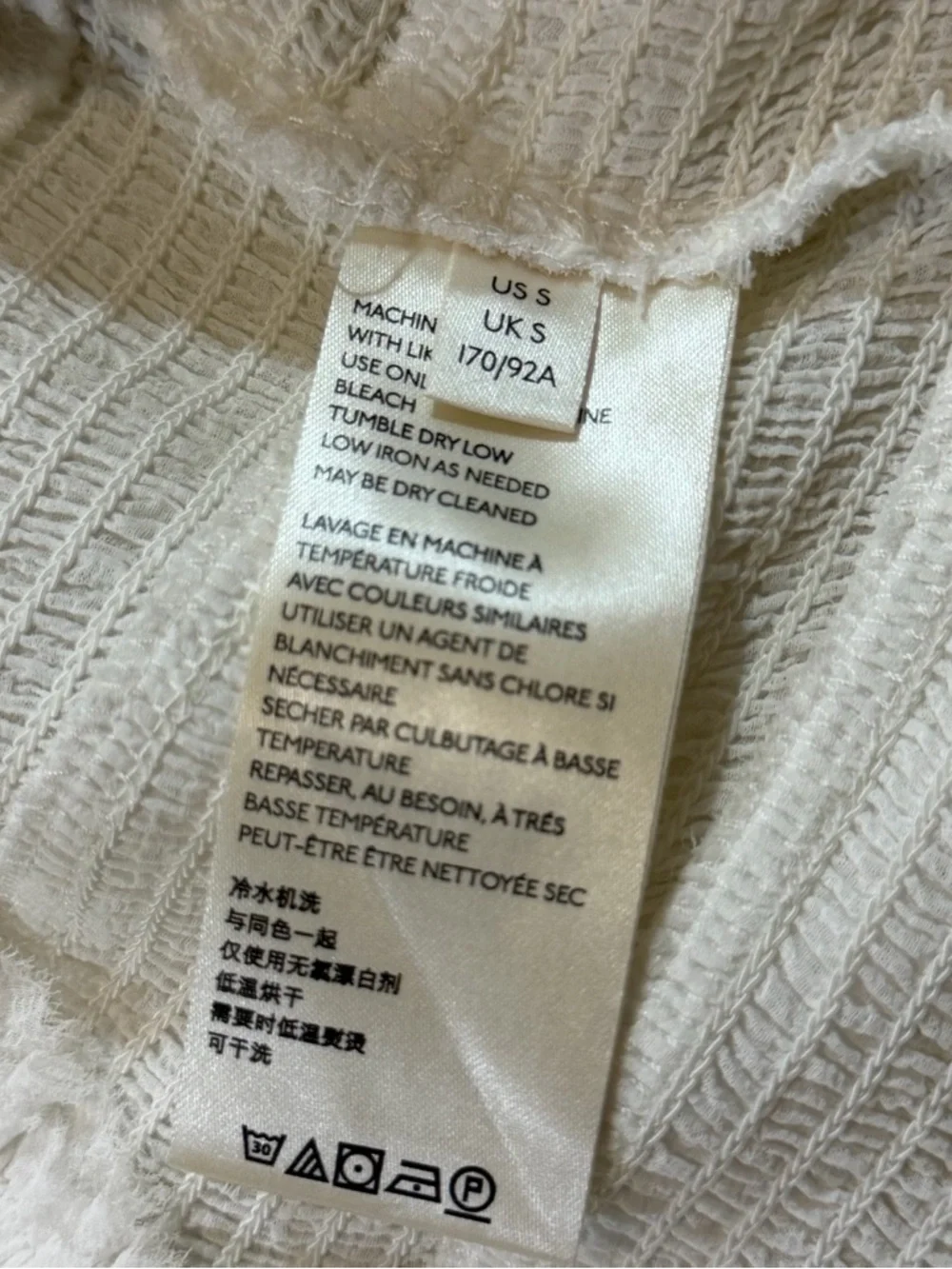 Free People Lolita Blouse in White, Women’s Small